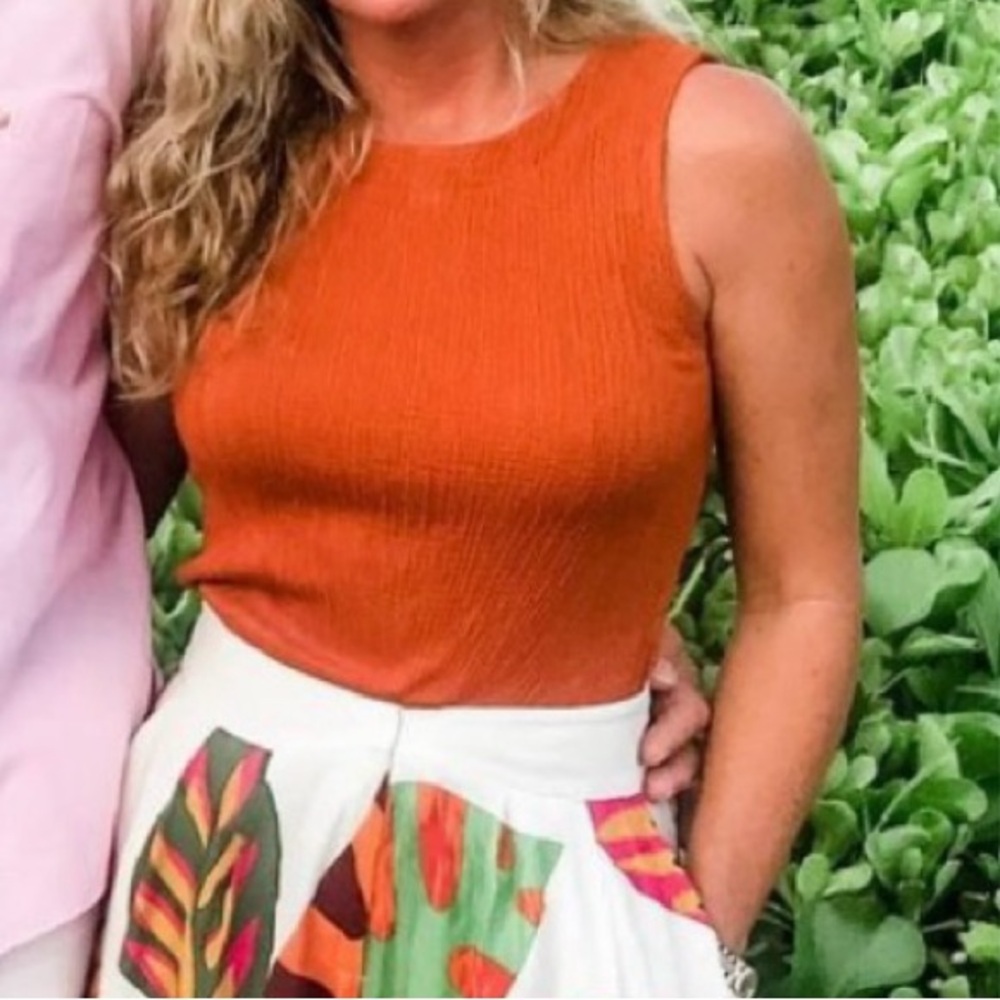 Anthropology, sleeveless stretchy blouse